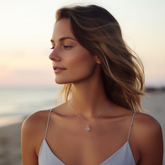 2 Carat 8mm Moissanite Diamond Clover Pendant Necklace | Perfect Luxury Gift For Her