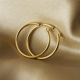 14K Gold Filled 'Forever' Minimalist Fade Proof Hoop Earrings