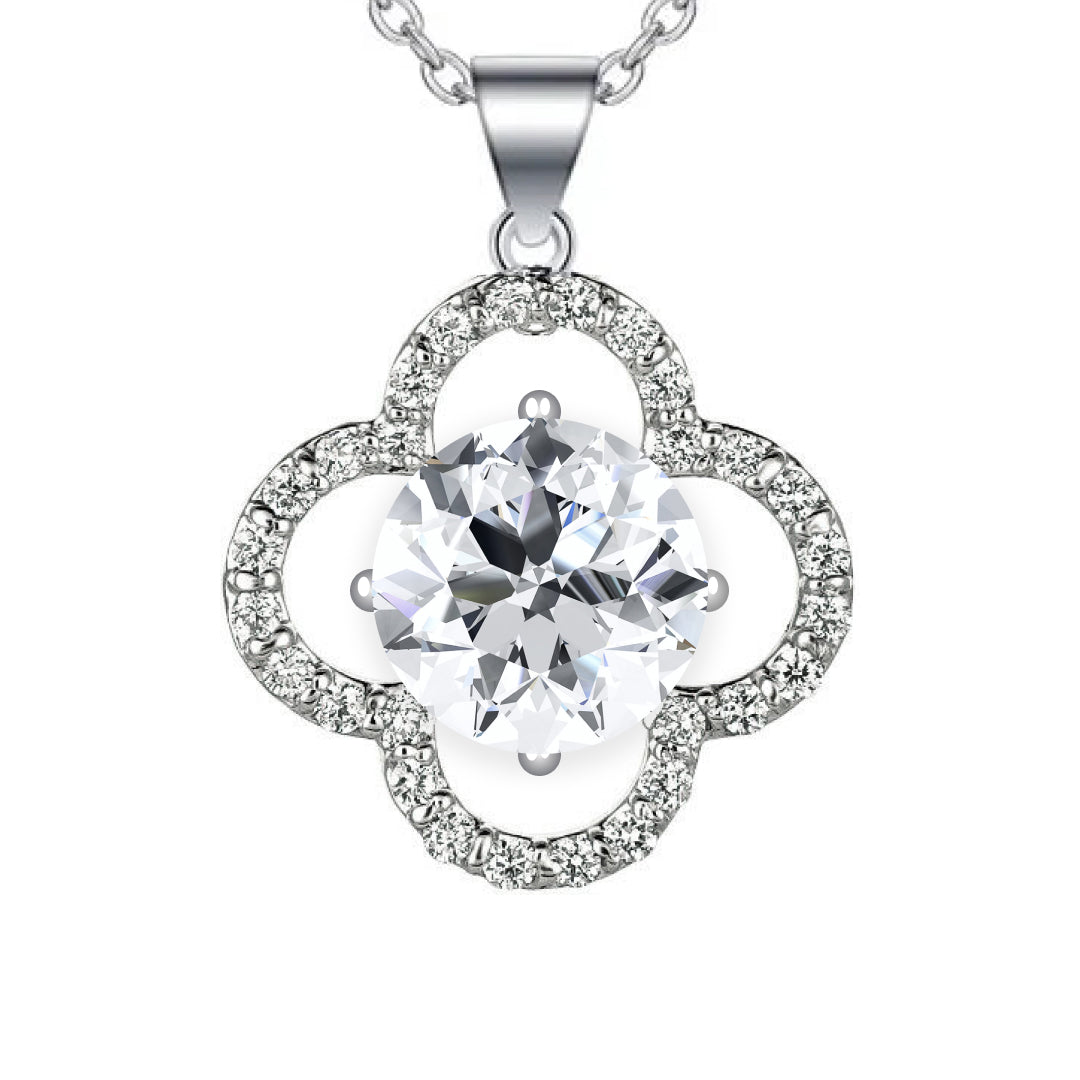 Diamond solitaire necklace 2 on sale carat