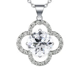 2 Carat 8mm Moissanite Diamond Clover Pendant Necklace | Perfect Luxury Gift For Her