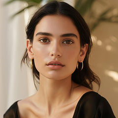 14K Gold Filled 'Forever' Minimalist Fade Proof Hoop Earrings