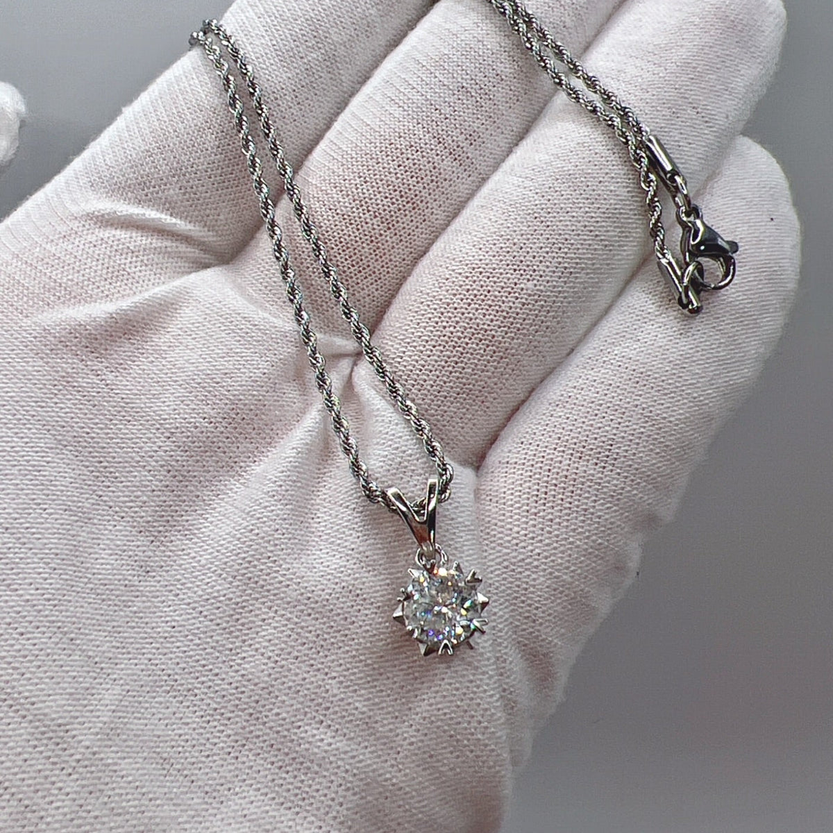 Divinity Necklace with its stainless steel rope chain