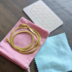 Dainty 24K Plated Snake Choker Necklace