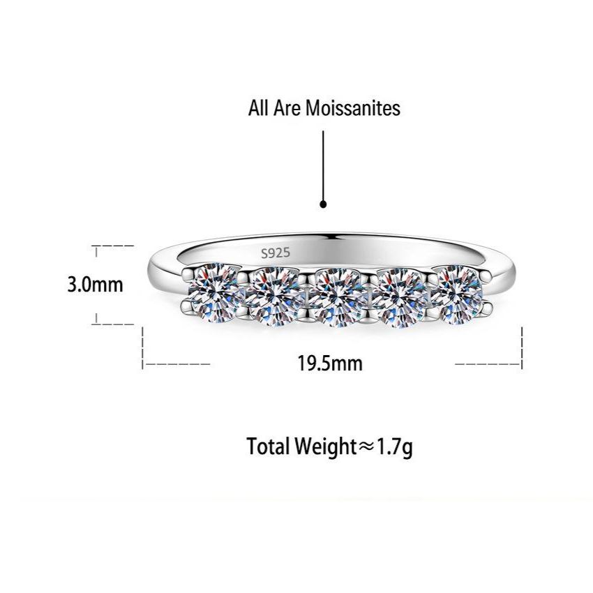 Moissanite Eternity Band