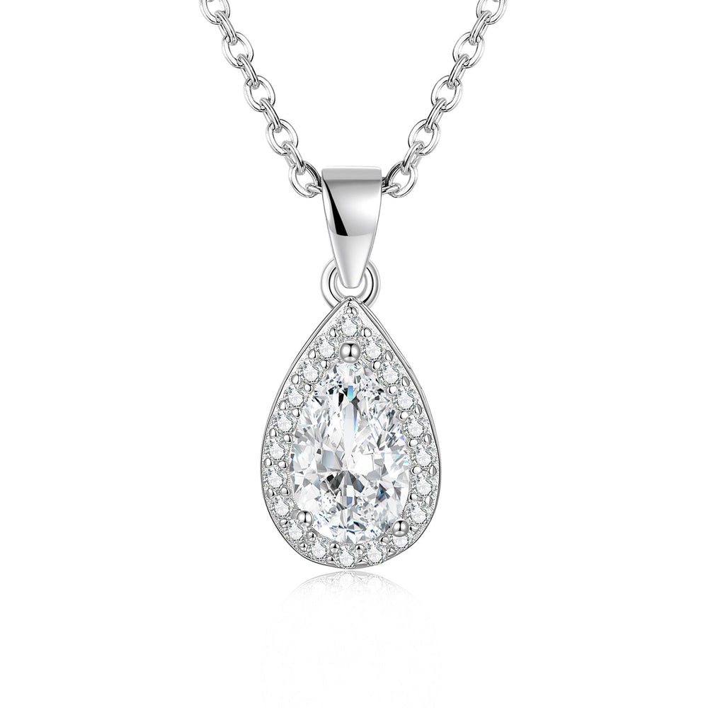 Moissanite Teardrop Necklace