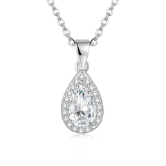 Moissanite Teardrop Necklace