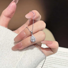 Moissanite Teardrop Necklace